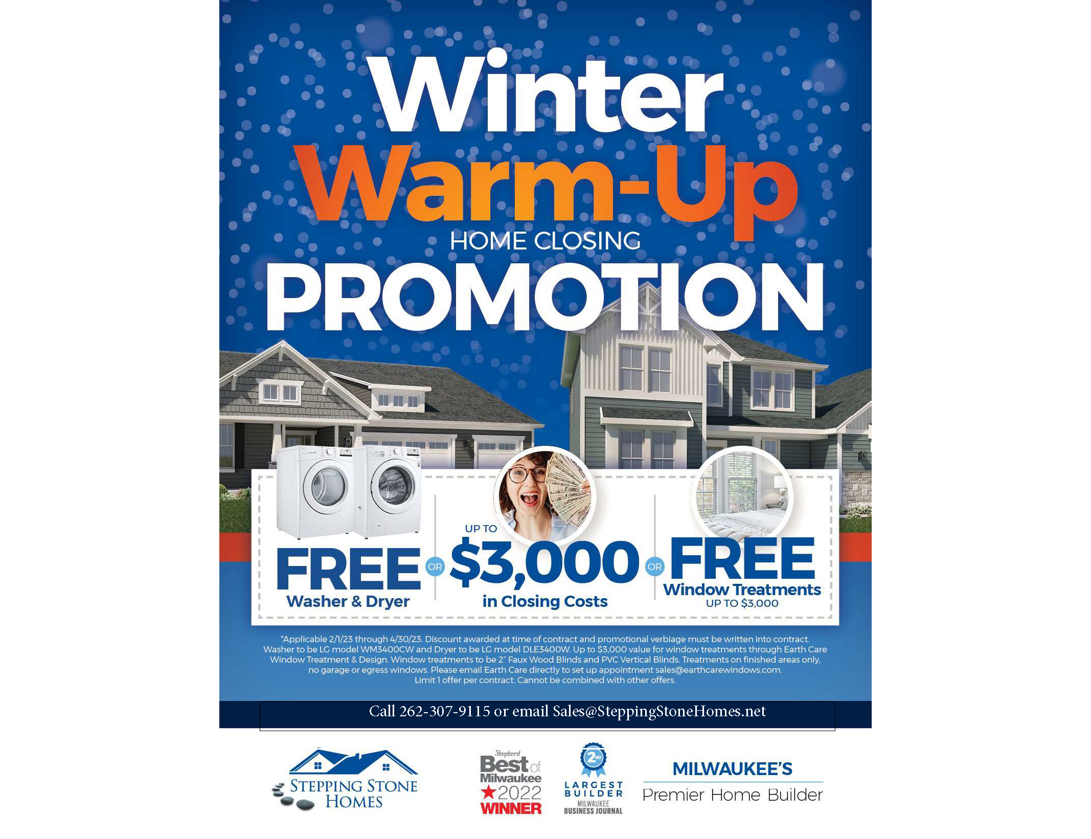 New home closing promotion