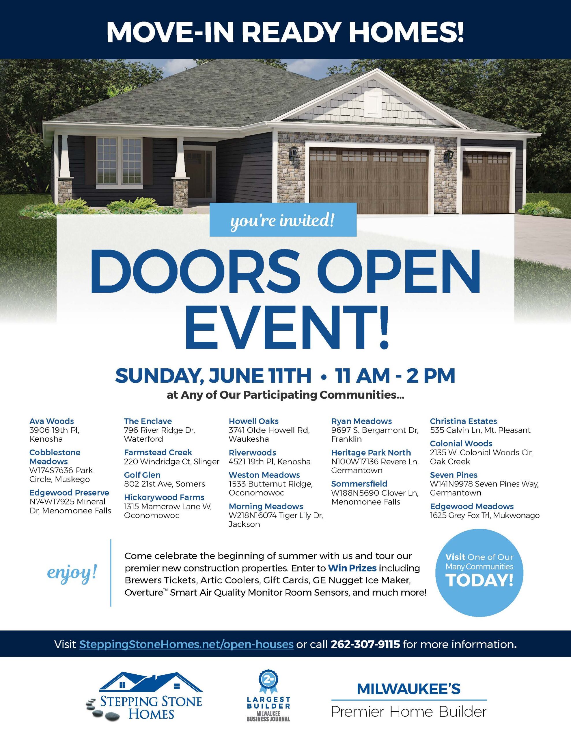 Doors Open Event Info Stepping Stone Homes