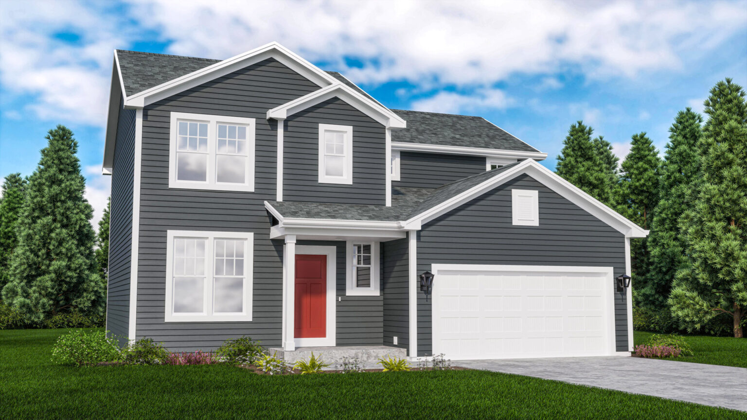 Stepping Stone Homes Geneva Home Model Rendering