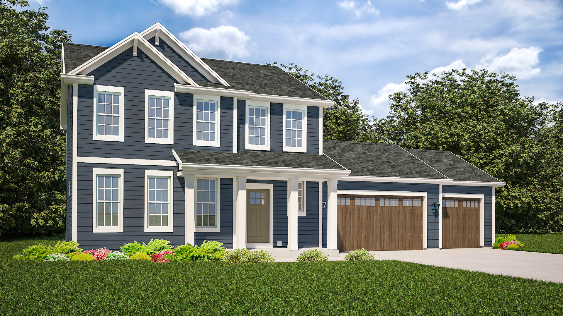 The Olivia Home Model Rendering Stepping Stone Homes Wisconsin