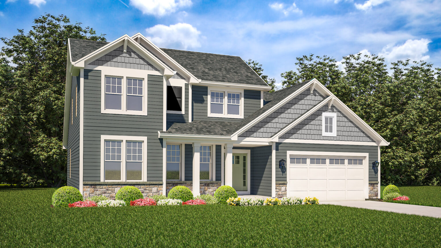 The Riley Home Model Rendering Stepping Stone Homes