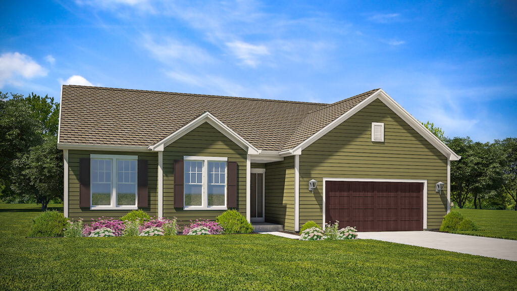 Rosebud Home Model Rendering Stepping Stone Homes Wisconsin