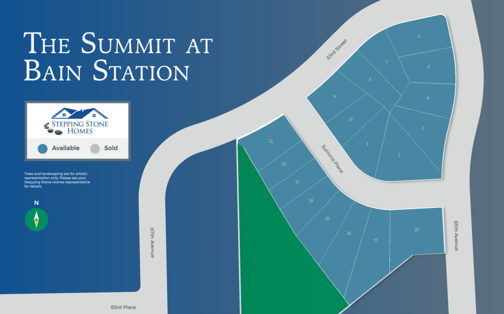 The Summit at Bain Station New Condo Community Map in Pleasant Prairie WI by Stepping Stone Homes