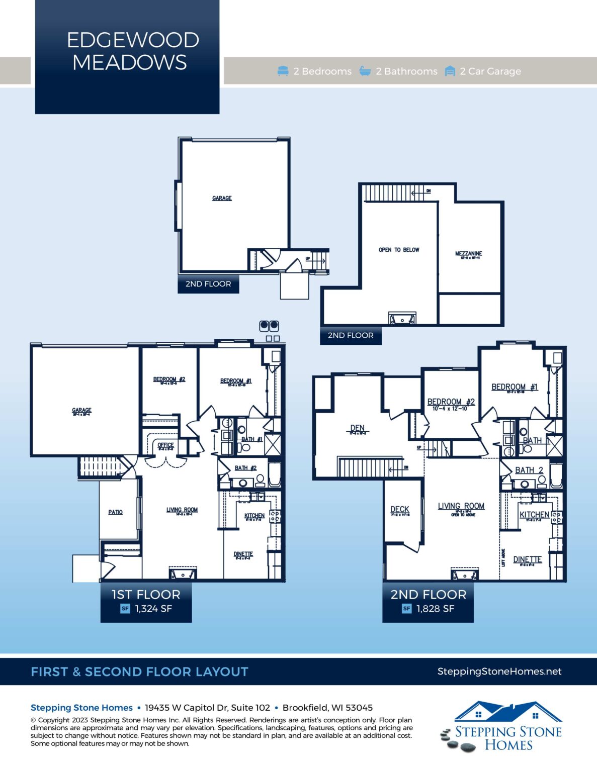 Edgewood Meadows Condo Floorplan Stepping Stone Homes