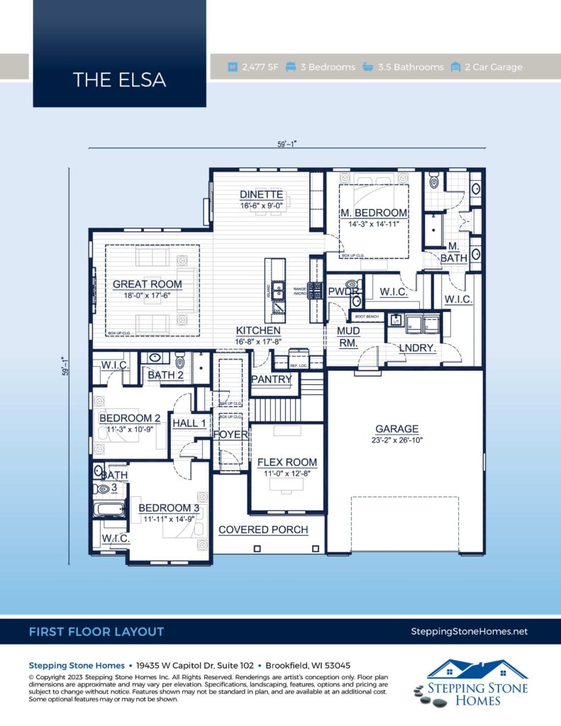 Elsa Ranch Home Floorplan Brochure