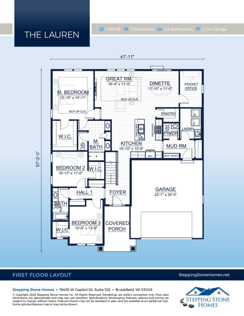 Lauren Ranch Home Floorplan Brochure