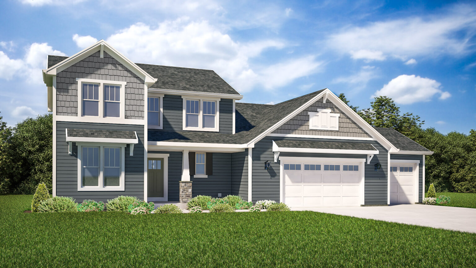 The Aubrey Home Model Rendering Stepping Stone Homes