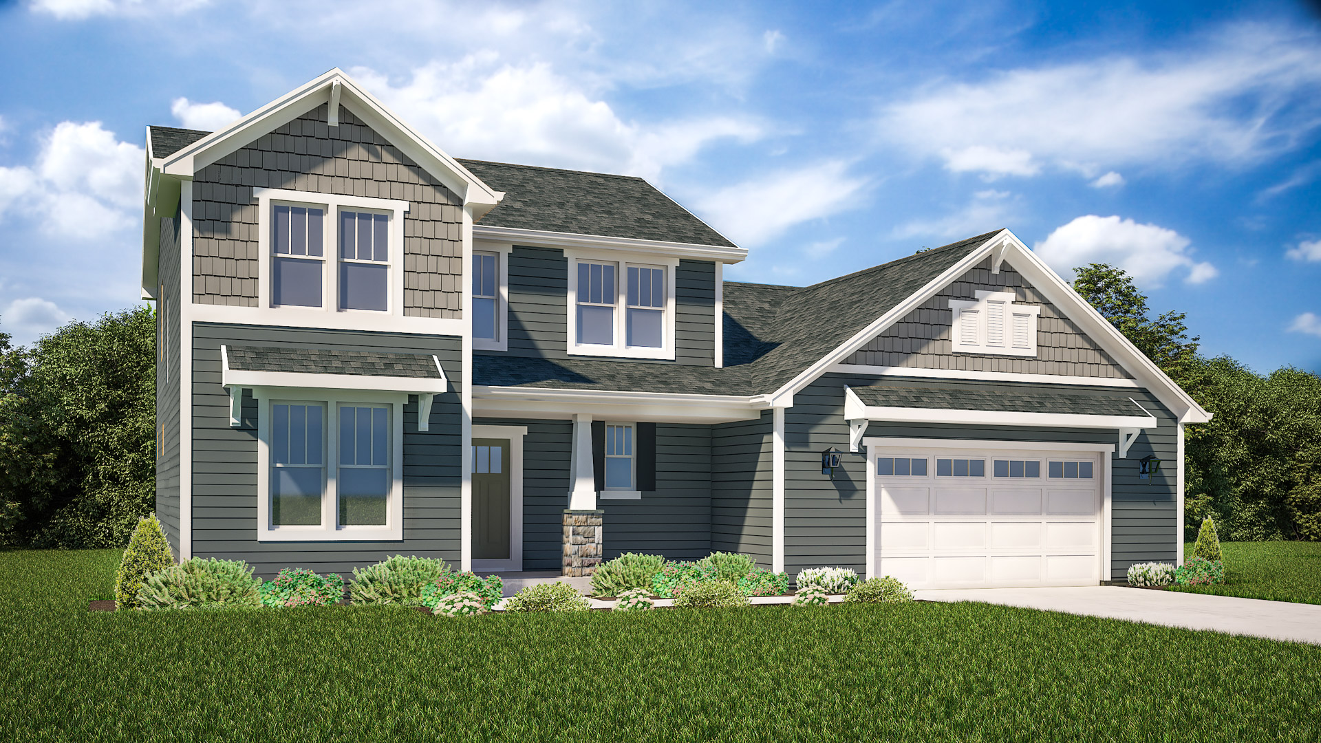 The Aubrey Home Model Rendering Stepping Stone Homes