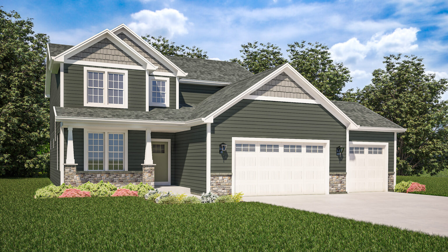 Stepping Stone Homes Berkshire Home Model Rendering