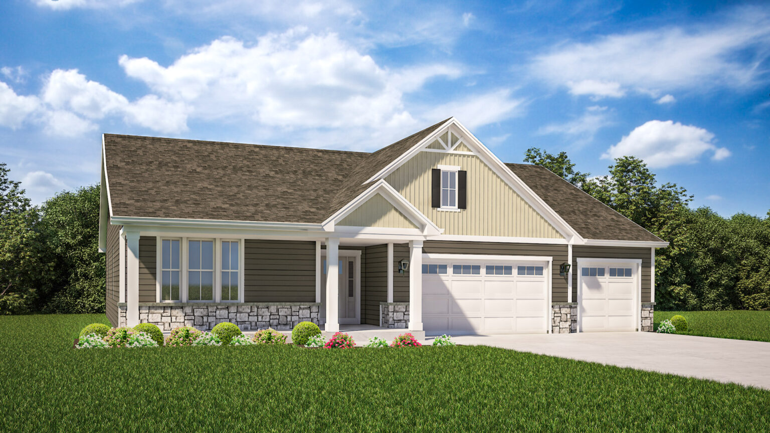 Charlotte Home Model Rendering by Stepping Stone Homes Wisconsin