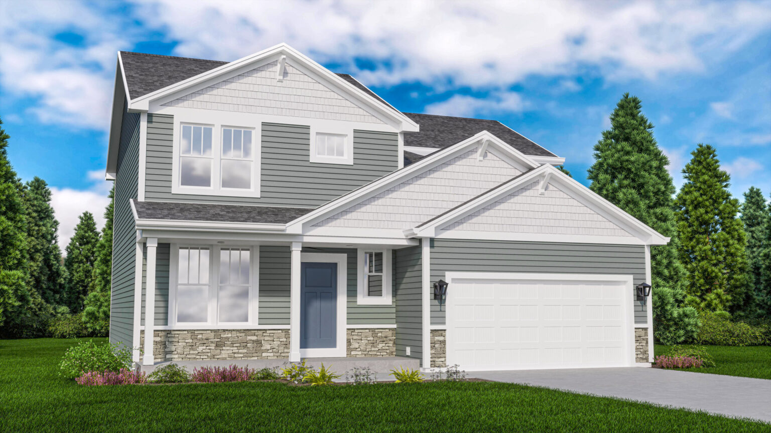 Stepping Stone Homes Geneva Home Model Rendering