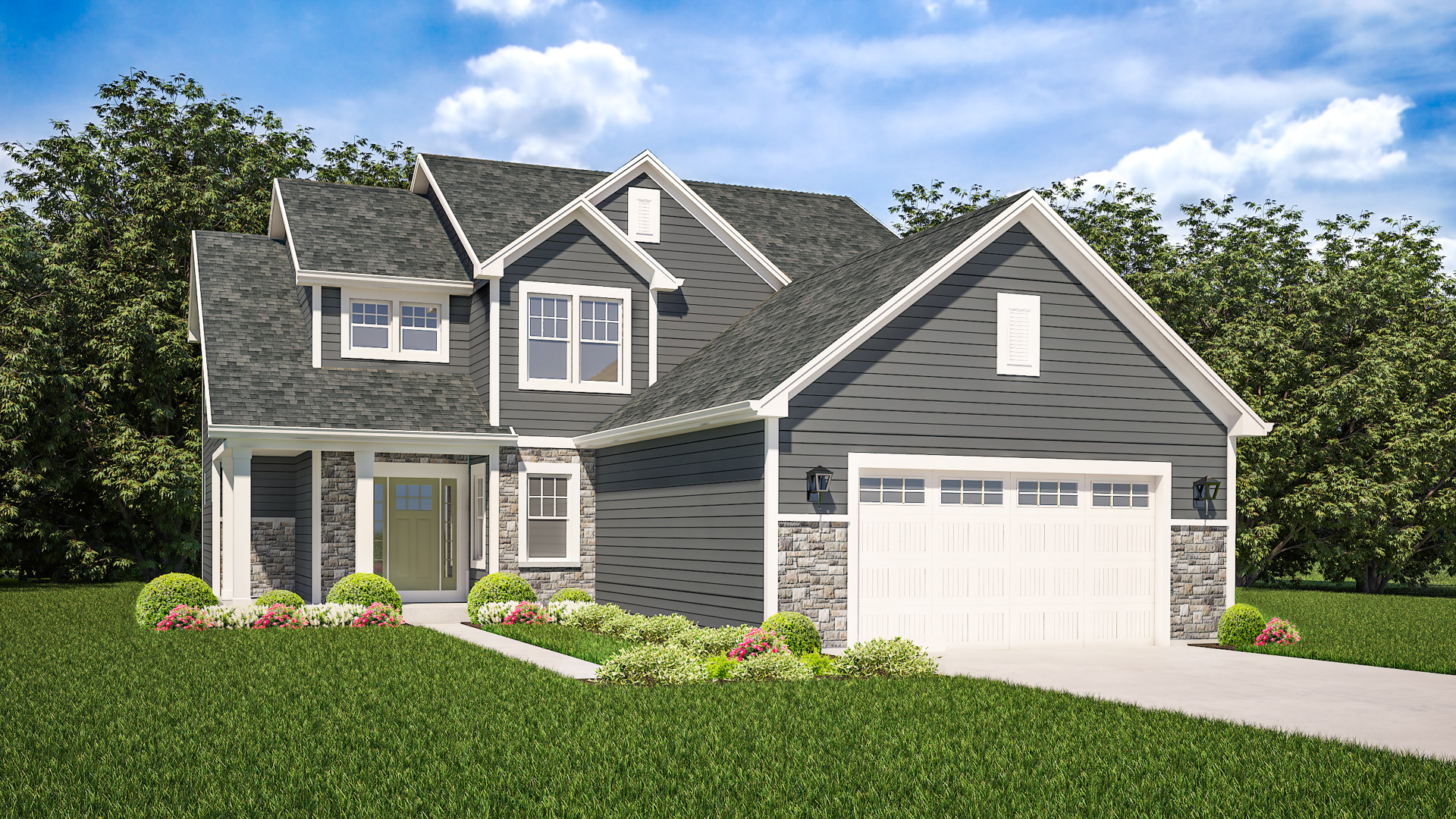The Isabella Home Model Rendering Stepping Stone Home Wisconsin