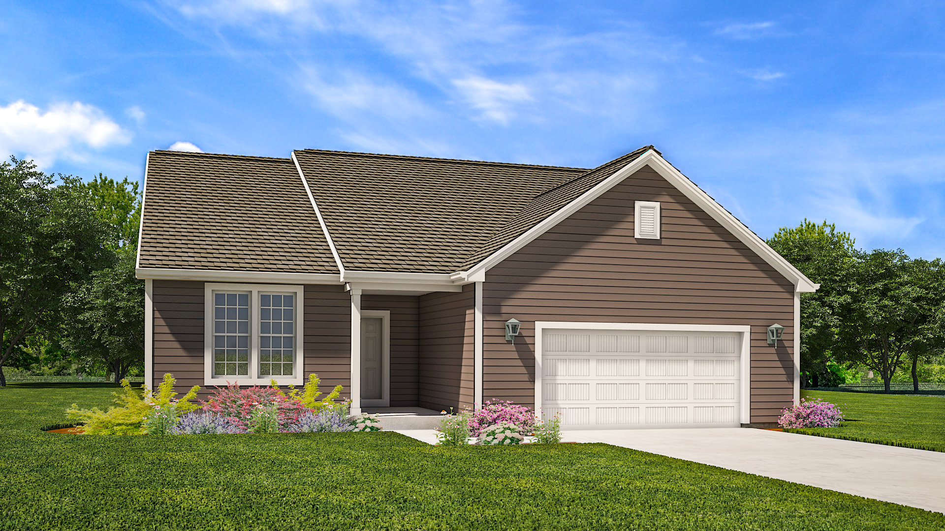 The Laurel Model Home Rendering Stepping Stone Homes Wisconsin