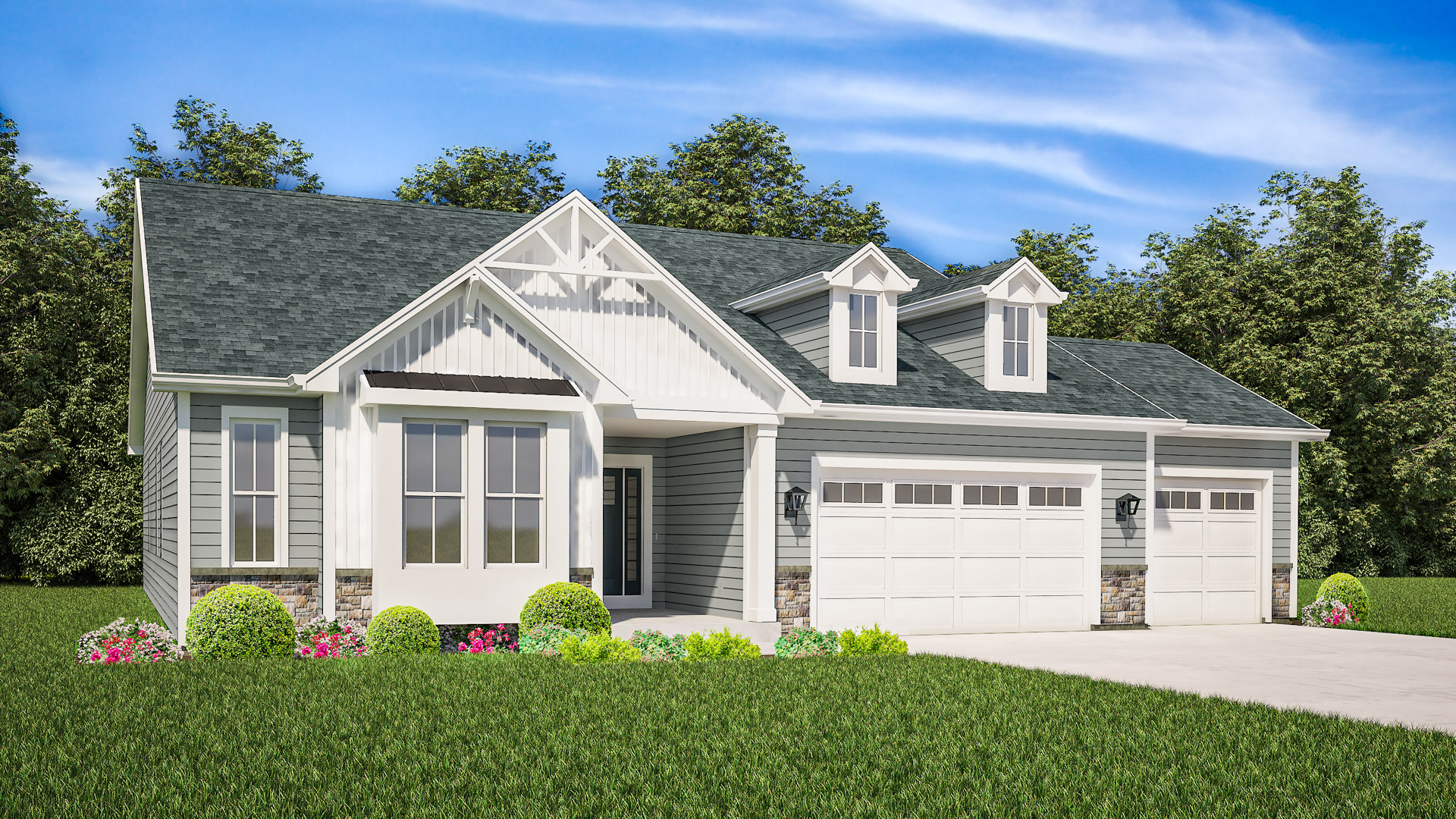 The Lauren Home Model Rendering Stepping Stone Homes Wisconsin
