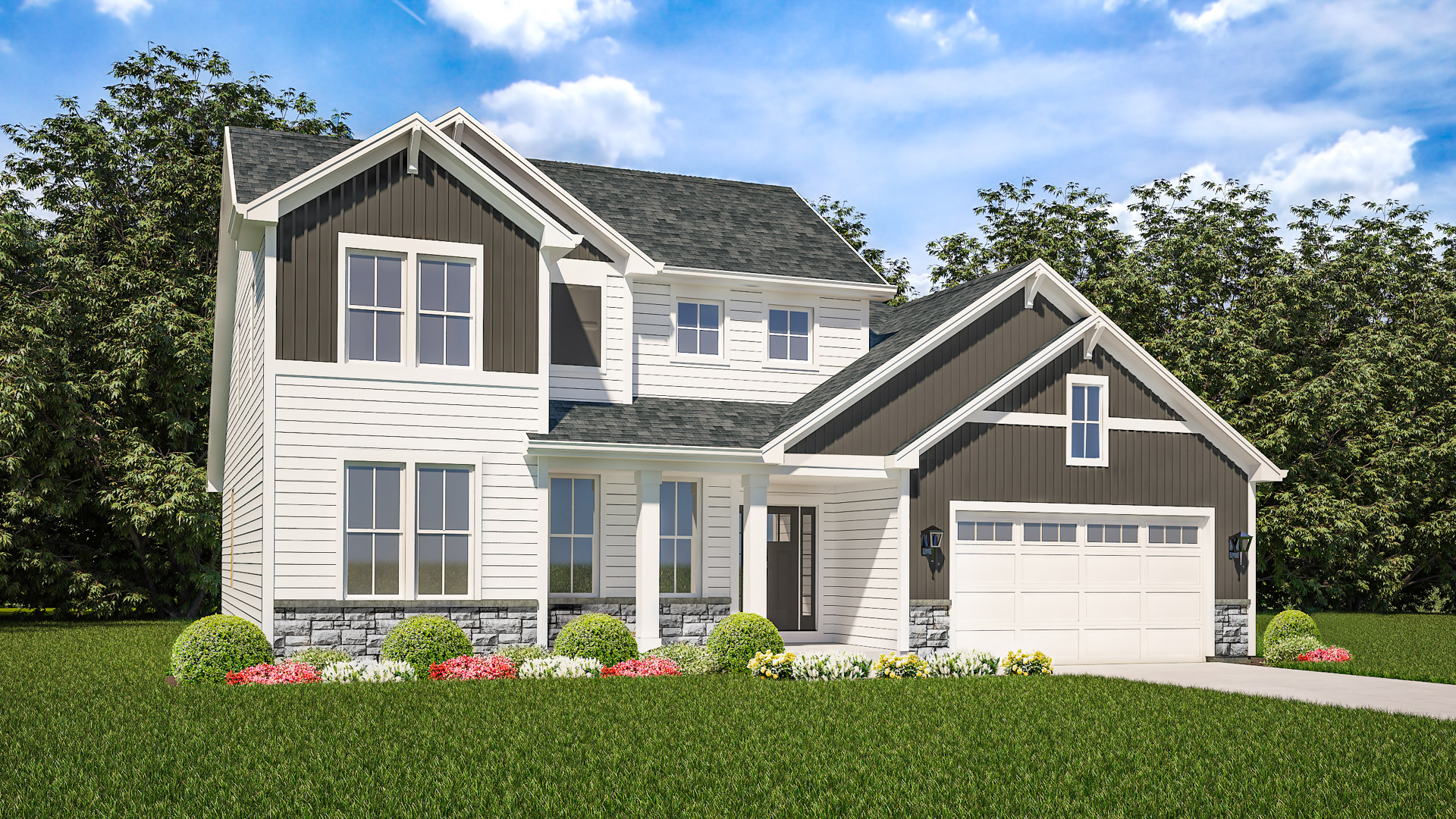 The Riley Home Model Rendering Stepping Stone Homes