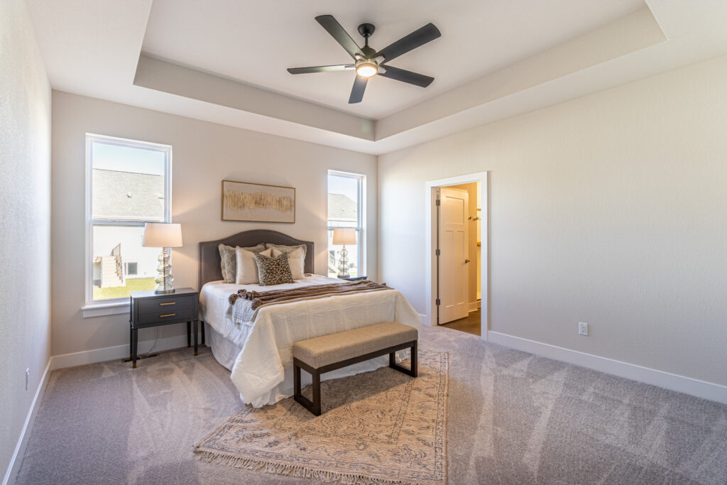 The Celeste Master Bedroom by Stepping Stone Homes Wisconsin