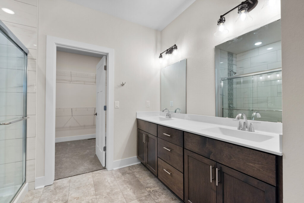 The Juniper Bathroom by Stepping Stone Homes