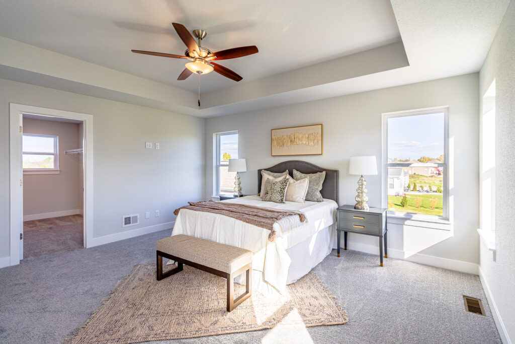 The Isabella Master Bedroom by Stepping Stone Homes