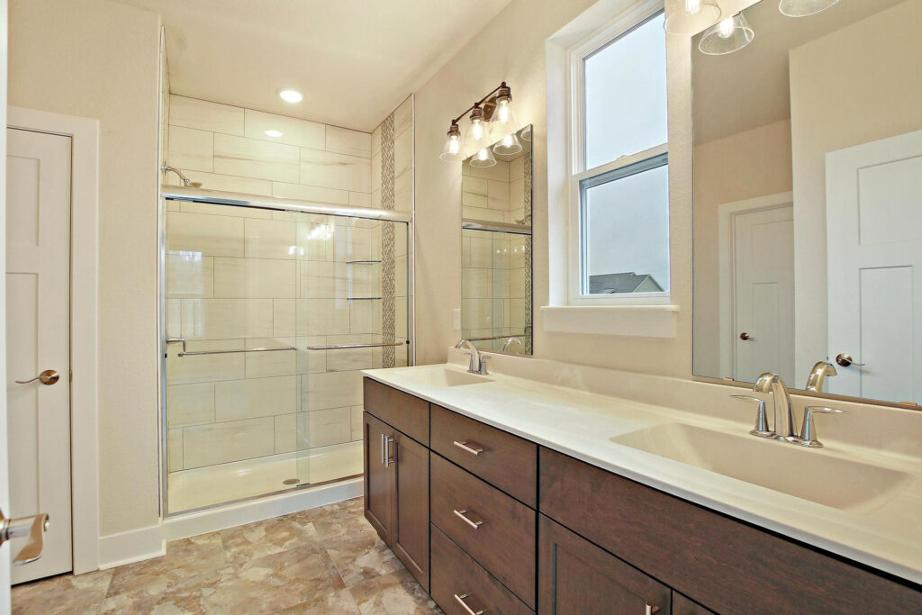 The Lauren Bathroom by Stepping Stone Homes