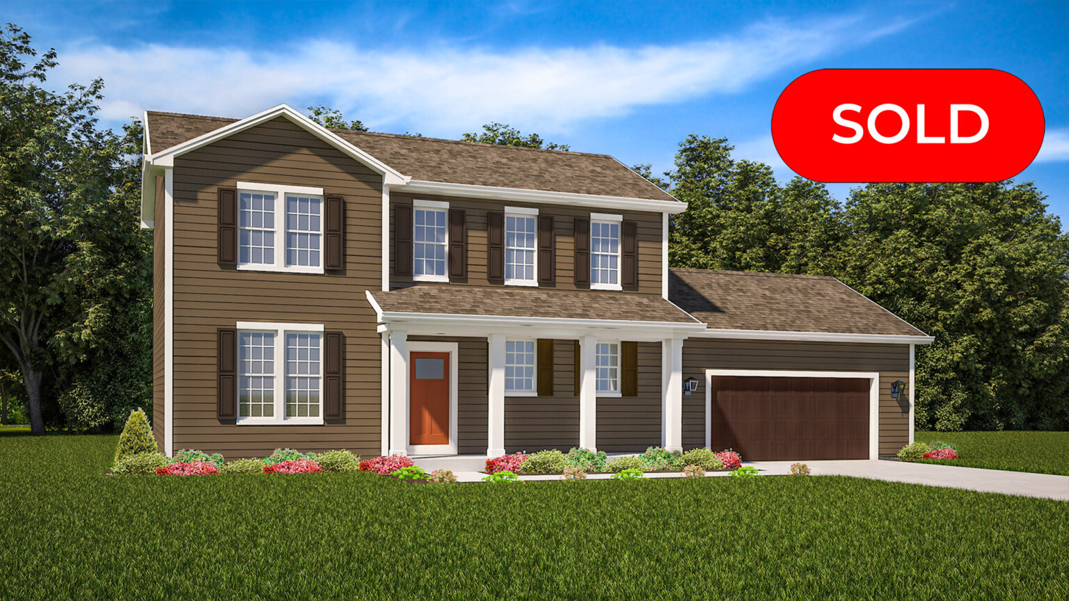 The Delavan Home Model Rendering Stepping Stone Homes