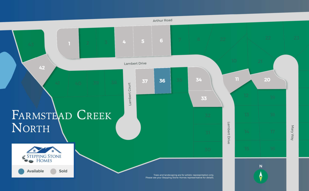 Farmstead Creek North New Home Community Map Slinger WI