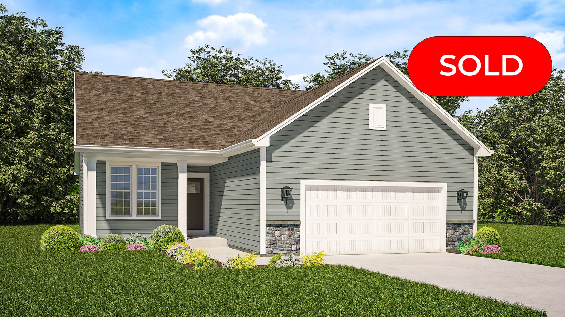 The Neenah Home Model Rendering Stepping Stone Homes Wisconsin