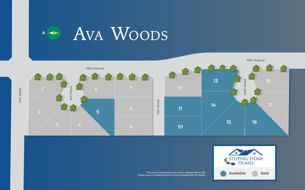 Ava Woods New Home Community Map Kenosha WI