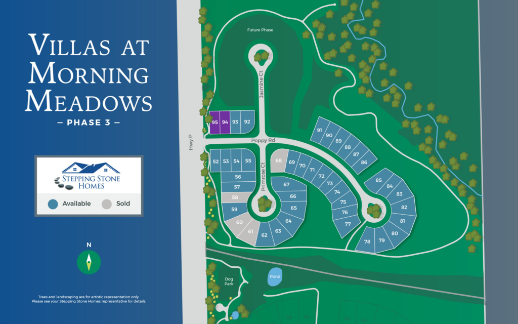 The Villas at Morning Meadows New Condo Community Map Jackson WI