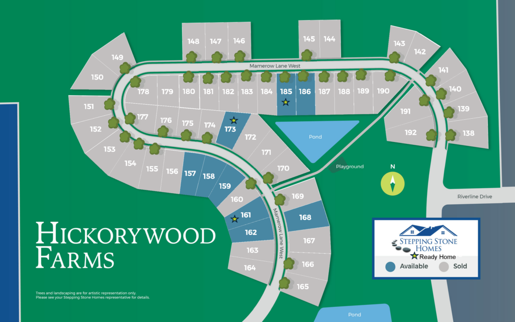 Hickorywood Farms New Home Community Map in Oconomowoc WI by Stepping Stone Homes