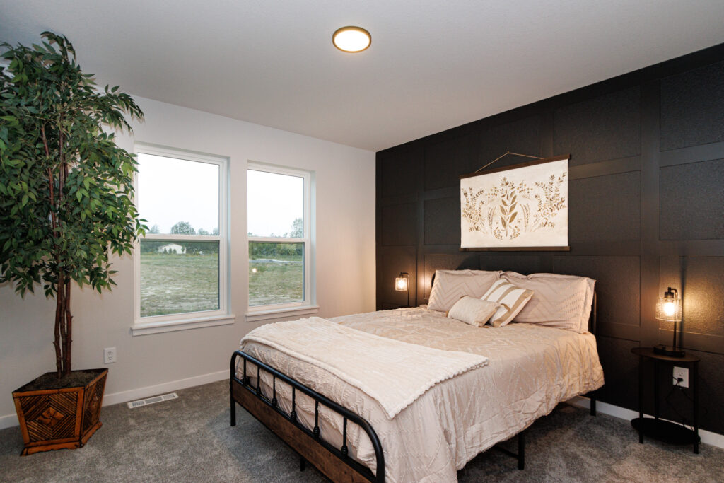 The Linden Master Bedroom by Stepping Stone Homes