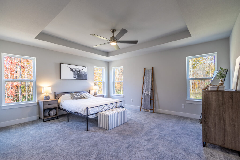 The Isabella Master Bedroom by Stepping Stone Homes