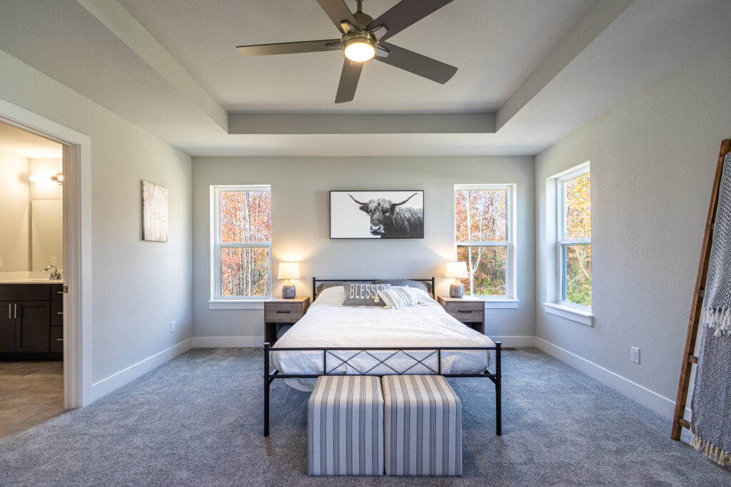 The Isabella Master Bedroom by Stepping Stone Homes