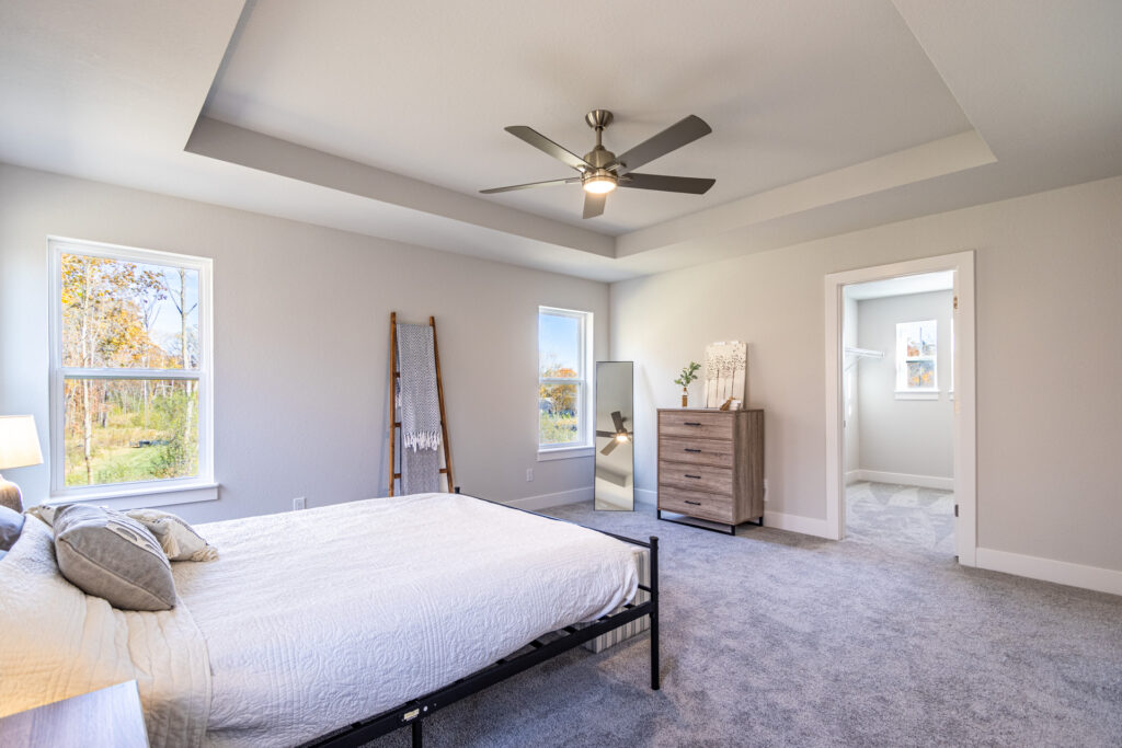 The Isabella Master Bedroom by Stepping Stone Homes