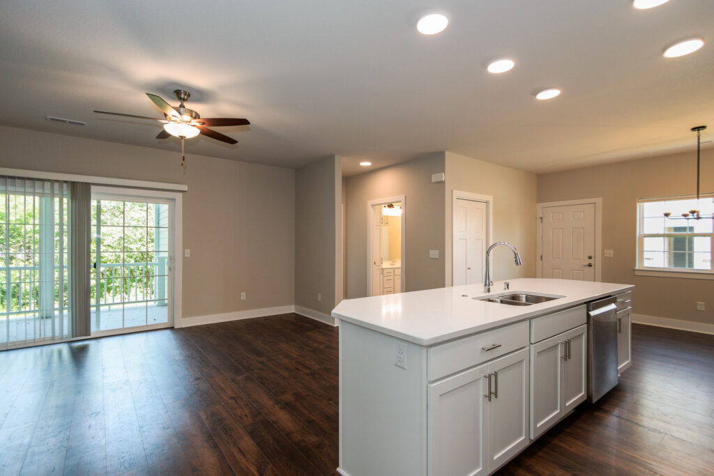 Quiet Meadows Lower Great Room by Stepping Stone Homes