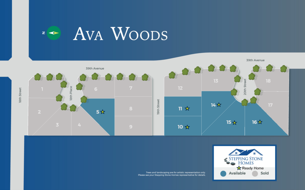 Ava Woods New Home Community Map in Kenosha WI by Stepping Stone Homes