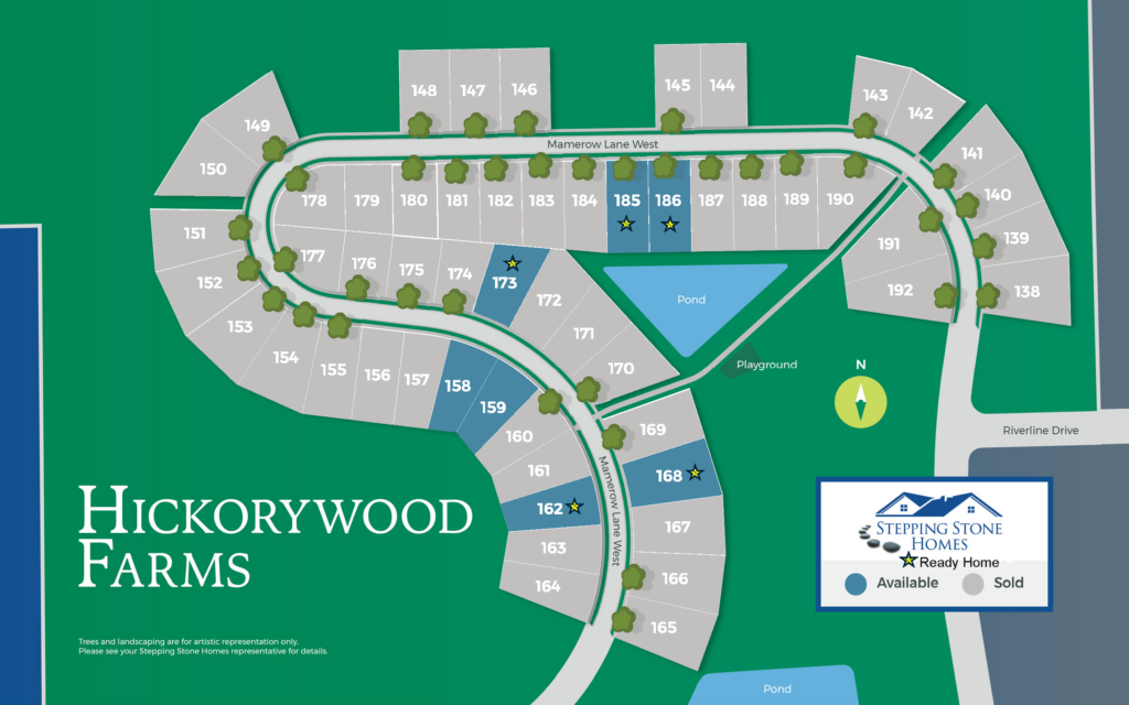 Hickorywood Farms New Home Community Map in Oconomowoc WI by Stepping Stone Homes