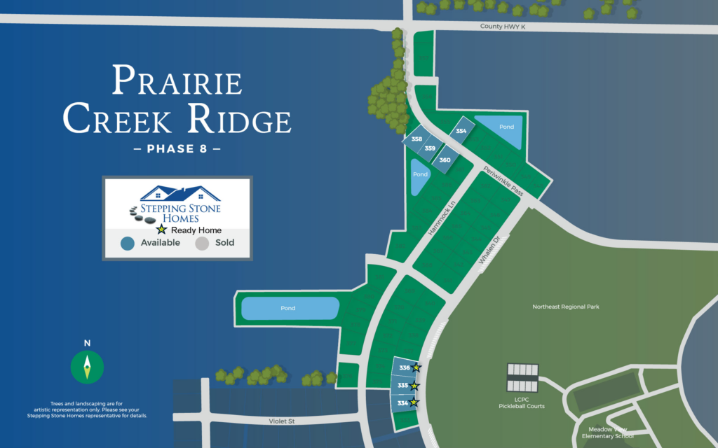 Prairie Creek Ridge New Home Community Map Oconomowoc WI