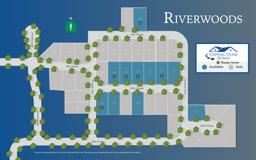 Riverwoods New Home Community Map in Kenosha WI by Stepping Stone Homes