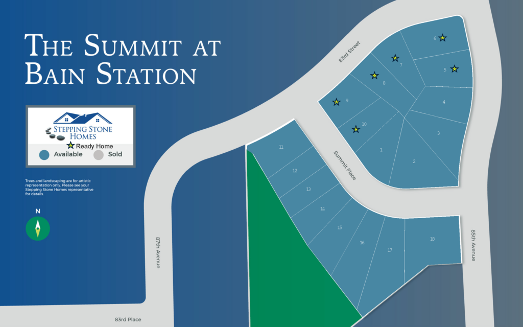 The Summit at Bain Station New Condo Community Map in Pleasant Prairie WI by Stepping Stone Homes