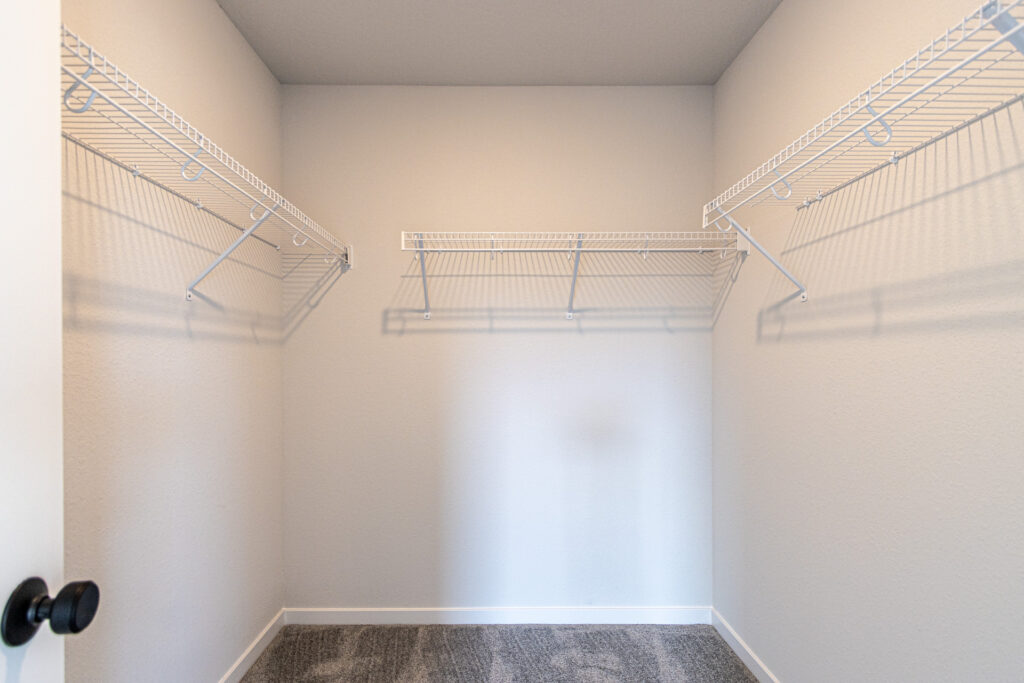 The Prescott Master Walk-In Closet by Stepping Stone Homes Wisconsin