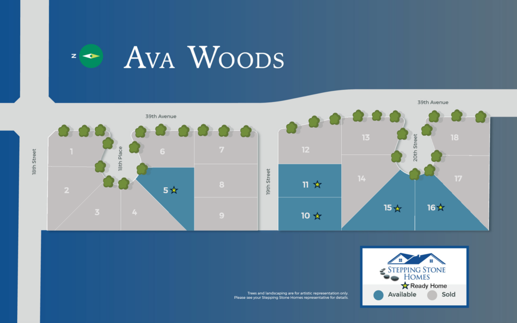 Ava Woods New Home Community Map in Kenosha WI by Stepping Stone Homes