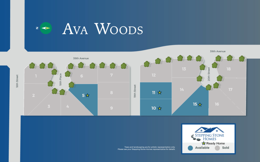 Ava Woods New Home Community Map in Kenosha WI by Stepping Stone Homes