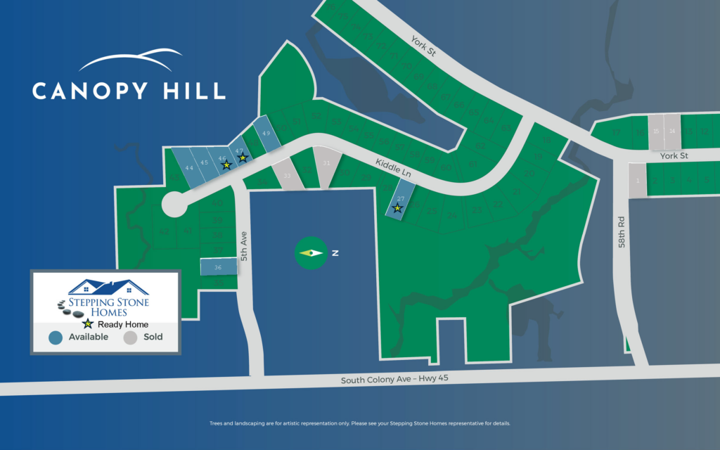 Canopy Hill Map New Home Community Map in Union Grove Wisconsin