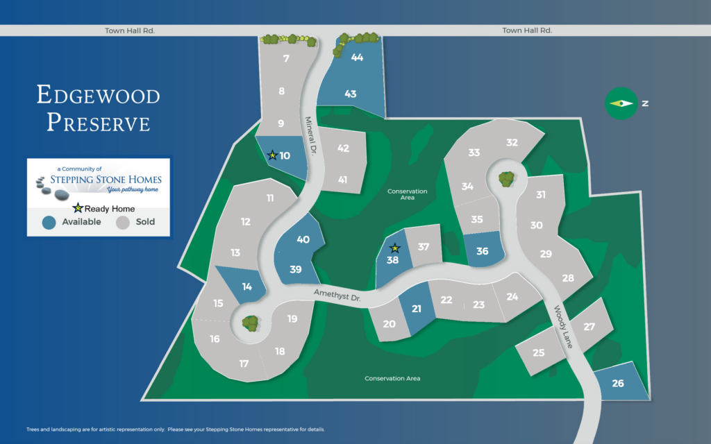 Edgewood Preserve Map New Home Community in Menomonee Falls WI by Stepping Stone Homes