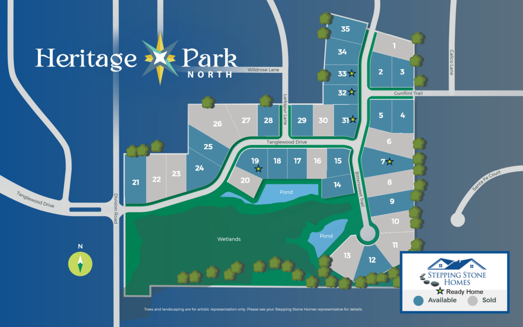 Heritage Park North Map New Home Community in Germantown WI by Stepping Stone Homes