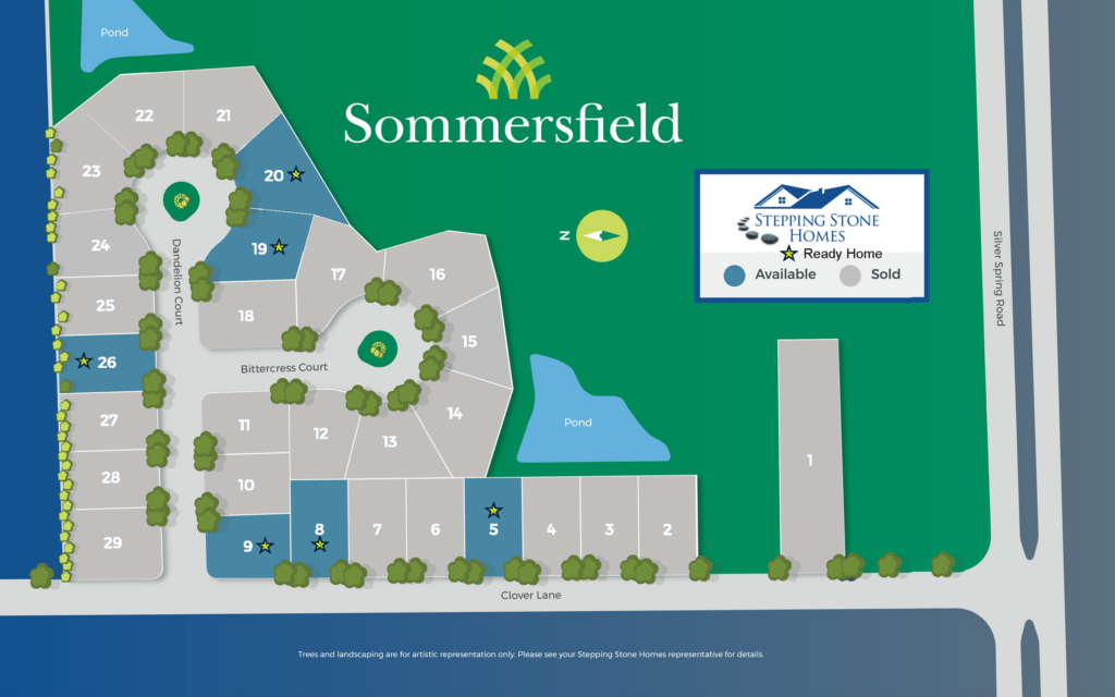 Sommersfield New Home Community Map Menomonee Falls WI