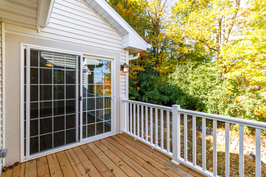 The Seven Pines Condo Deck by Stepping Stone Homes