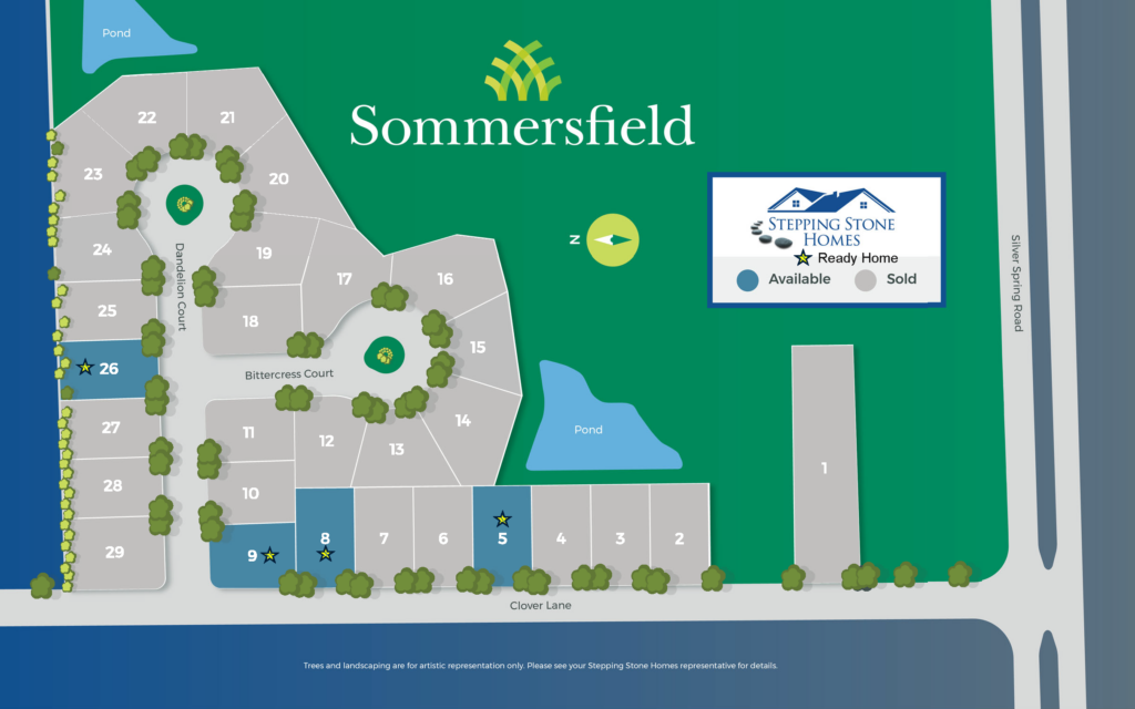 Sommersfield New Home Community Map Menomonee Falls WI