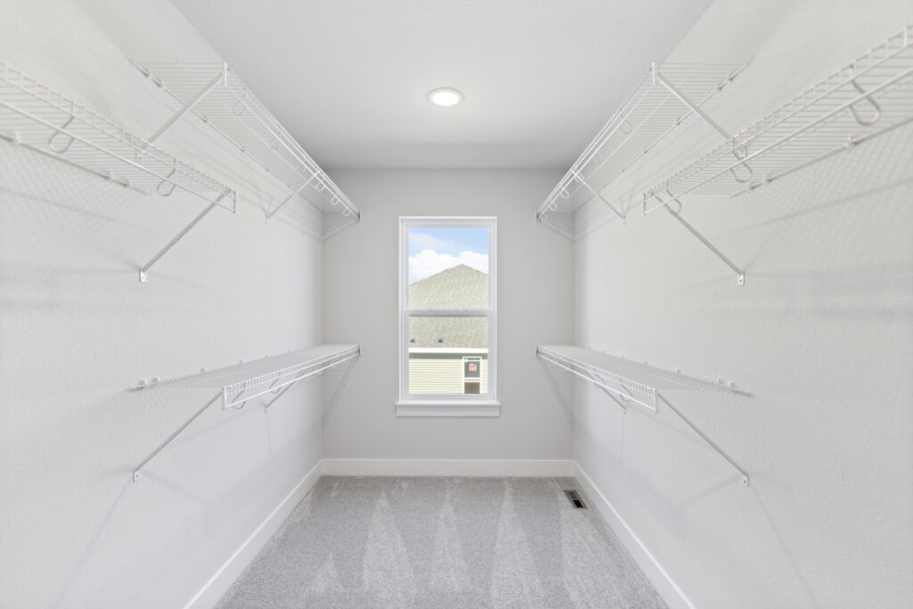The Julia Master Closet by Stepping Stone Homes