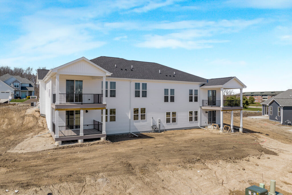 The Juniper Duplex Rear Exterior by Stepping Stone Homes